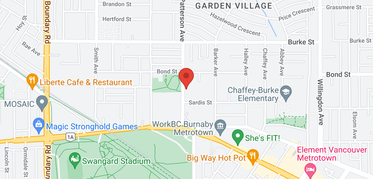 map of 103 5588 PATTERSON AVENUE